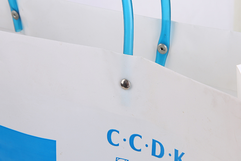 藍色購物手提PO膠袋